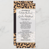 Modern Black Gold Cheetah Leopard Animal Print Programma (Voorkant / Achterkant)