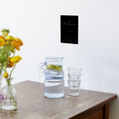 Modern Black Gold Direction Welkom Folie Afdrukken (Laag (Keuken))