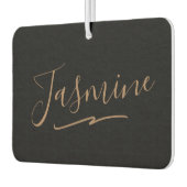 Modern Black Gold Feminine Script Name Luchtverfrisser (Links)