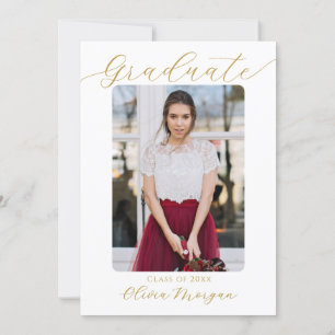 Modern Black Gold Floral Gradual Party Foto Kaart