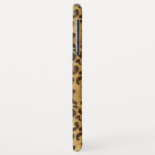 Modern Black Gold Foil Cheetah Animal Pattern Case-Mate iPhone Case (Achterkant/links)