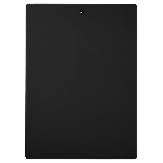 Modern Black Gold Monogram stijlvolle scriptnaam Klembord (Achterkant)