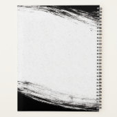 Modern Black & Gold Waterverf Geo Wedding-planner Planner (Achterkant)