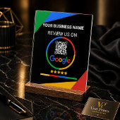 Modern Black Google Review QR Code