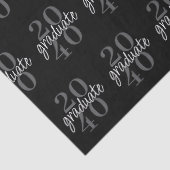 Modern Black Graduation Year Custom Gift Tissuepapier (Detail)