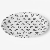 Modern Black Hearts Bord (Gekanteld)