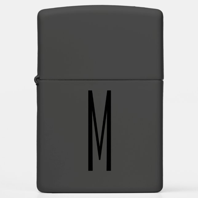 Modern Black Large Monogram Masculine (Voorkant)