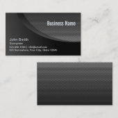 Modern Black Metal Mesh Bioengineer Visitekaartje (Voorkant / Achterkant)