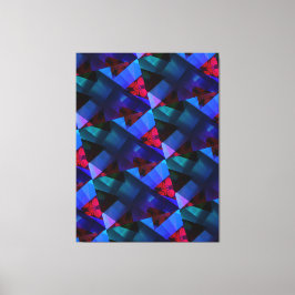 Modern-BLACK-RED-BLUE-PAARS-very Nice Canvas Afdruk
