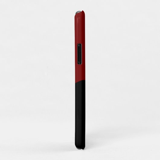 Modern Black & red script Custom Name Case-Mate iPhone Case (Achterkant/rechts)