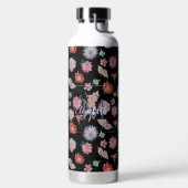 Modern Black Roze Garden Floral Waterfles (Links)