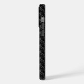 Modern Black Rubber Lattice with Name (Côté gauche)