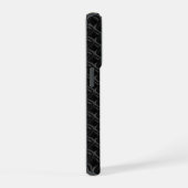 Modern Black Rubber Lattice with Name (Côté droit)