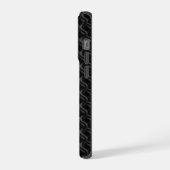 Modern Black Rubber Lattice with Name (Côté gauche)