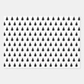 Modern Black Script "Merry Kerstmis" en Deers Inpakpapier Vel (Voorkant 3)