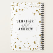 Modern Black Script Wedding Bullet Journal BUJO Notitieboek (Achterkant)