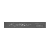 Modern Black Script Wedding Celebration Address (Individueel)