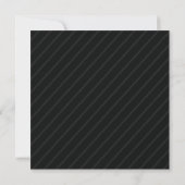Modern Black White Halloween Party Invitation Kaart (Achterkant)