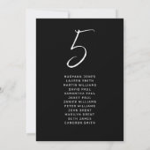 Modern Black White Hand Lettered Script Wedding (Achterkant)
