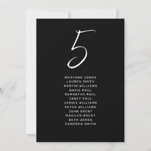 Modern Black White Hand Lettered Script Wedding
