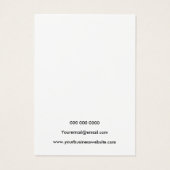 Modern black & white jewelry earring display card (Dos)