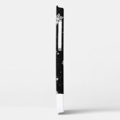 Modern Black White-kerstsnowflake-patroon Case-Mate iPhone Case (Achterkant / Links)