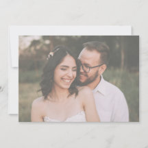 Modern Black & White Minimalist Script Wedding