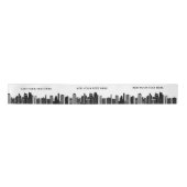 Modern Black & White New York Skyline Sjabloon Lint (Voorkant)