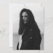 Modern Black White Photo Grad Party Invitation (Dos)