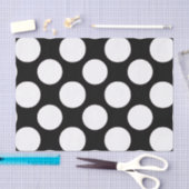 Modern Black White Polka Dots Pattern Tissuepapier (Craft)