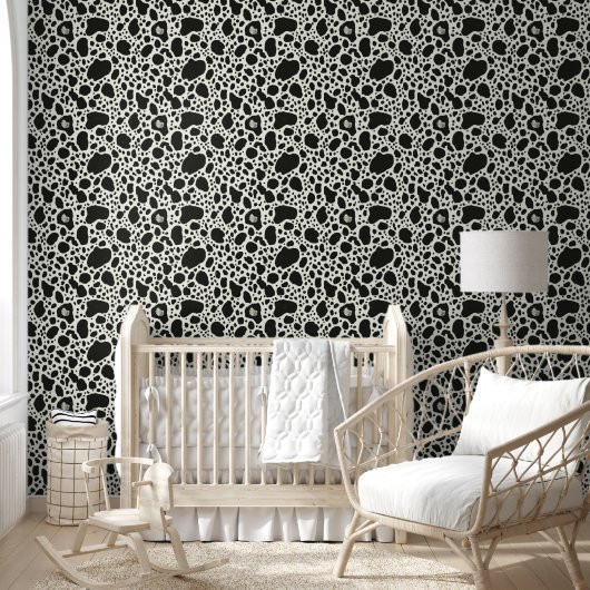 Modern Black & White Spot Behang (Kinderen)