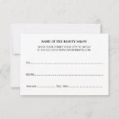 Modern Black White Stripes Beauty (Achterkant)