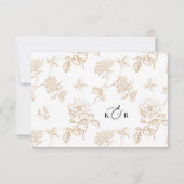 Modern Black & White Wedding Meal Options RSVP (Dos)