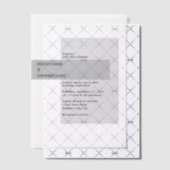 Modern Black & White Wedding Vellum Uitnodigingen (Offset (Uitnodiging))