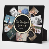 Modern Black Yarly Family Keepomwille Photo Collag Fotoplaat (Zijkant)