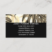 modern blad art custom visitekaartje (Achterkant)