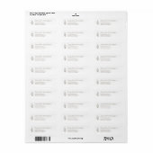 Modern blad etiket (Full Sheet)