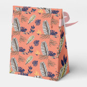 Modern Bladpatroon Bruiloft & Feestartikelen Bedankdoosjes (Achterkant)