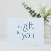 Modern Blau Cadeaubewijs (Staand voorkant)
