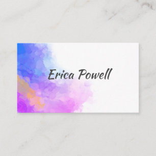 modern blauw en paars ontwerp voor abstracte water visitekaartje