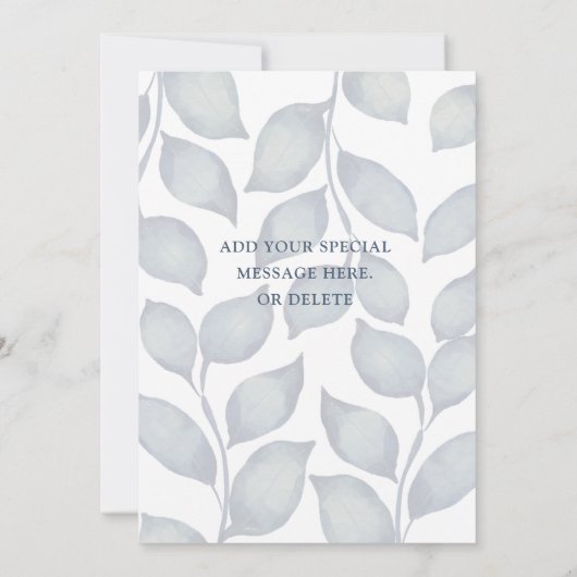 Modern blauw en wit worden mijn Bridesmaid (Achterkant)