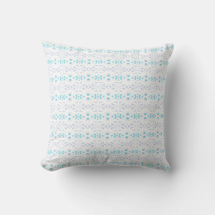 Modern Blauw Geometrisch Patroon Baby Jongen Kweke Kussen