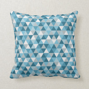 Modern blauw geometrisch Sierkussens Kussen