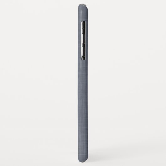 Modern blauw grijs linnen Case-Mate iPhone case (Achterkant/links)