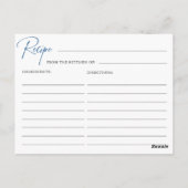 Modern blauw handgetekend boog Vrijgezellenfeest r Briefkaart (Achterkant)