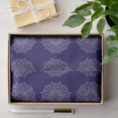 Modern Blauw Indigo Mandala Boho Decoupage Gift Tissuepapier (Geschenk)