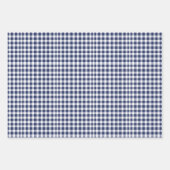 Modern blauw kerstinpakpapier inpakpapier vel (Voorkant 2)