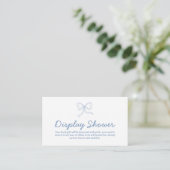 Modern blauw lint display douchewand Kaart (Staand voorkant)