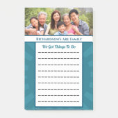 Modern blauw om lijst aan te passen post-it® notes (Voorkant)