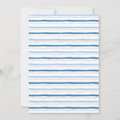 Modern blauw Rainbow boho chic baby shower Kaart (Achterkant)